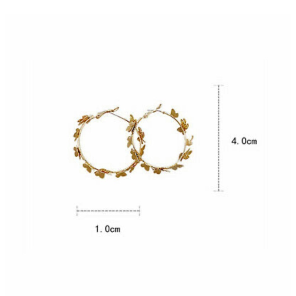 NEW 18k Gold Plated Butterflies Earrings - Picture 8 of 9